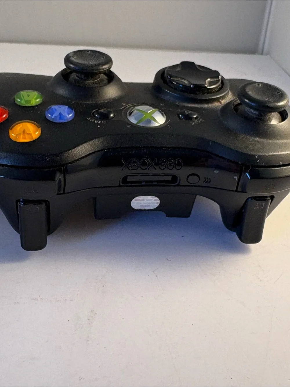 Microsoft Xbox 360 Kinect Camera TWO Wireless Gaming Controller Black 1403 White